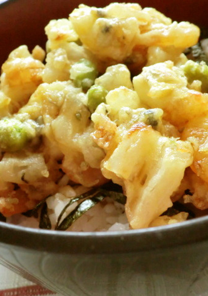シーフードミックスで！　海鮮かき揚げ丼♪-レシピのメイン写真