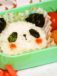 簡単☆キャラ弁*パンダちゃん-レシピのメイン写真