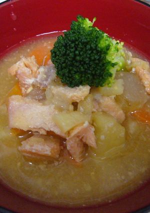 お味噌汁　しゃけ汁-レシピのメイン写真