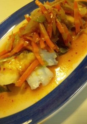 さわらの豆板醤ソースがけ-レシピのメイン写真