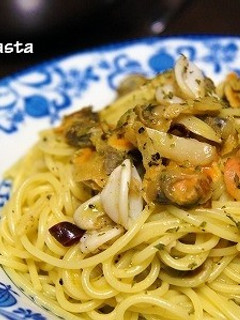 ジェノベーゼ風シーフードパスタ-レシピのメイン写真