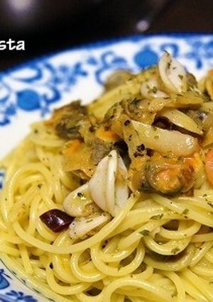 ジェノベーゼ風シーフードパスタ-レシピのメイン写真