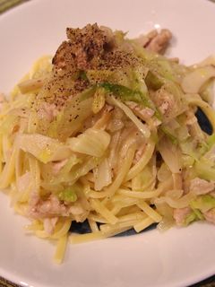 豚肉とキャベツの野菜炒め風パスタ-レシピのメイン写真
