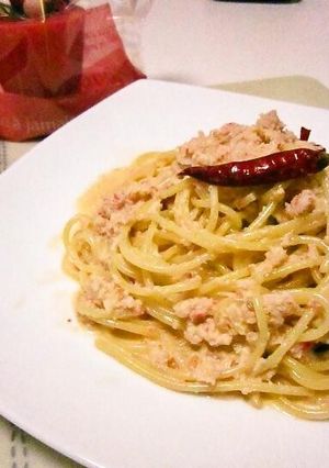 簡単☆カニ缶のクリームパスタ☆-レシピのメイン写真