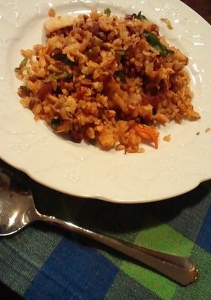 簡単ふわふわ♪納豆キムチ炒飯-レシピのメイン写真