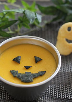 ハロウィンに♪簡単美味！かぼちゃプリン♪-レシピのメイン写真