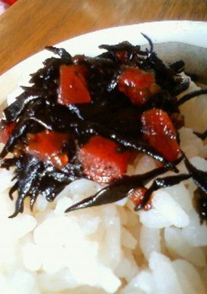 好評　簡単しそひじき★カリカリ梅入り！-レシピのメイン写真