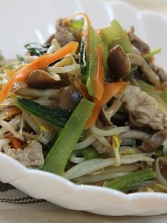 ◆美味しい☆豚肉ともやしのバタポン炒め◆-レシピのメイン写真