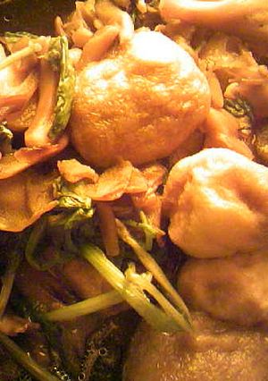 カレイと麩とせりの醤油みりん酒煮-レシピのメイン写真