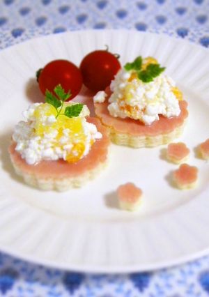 ミックスフルーツの簡単オープンサンド♪-レシピのメイン写真
