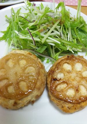蓮根ハンバーグ♪-レシピのメイン写真