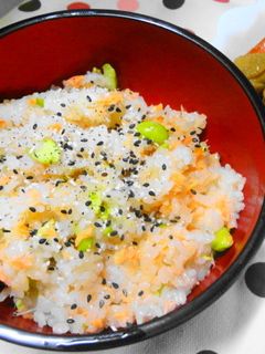鮭と枝豆の炊き込みご飯-レシピのメイン写真