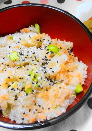 鮭と枝豆の炊き込みご飯-レシピのメイン写真