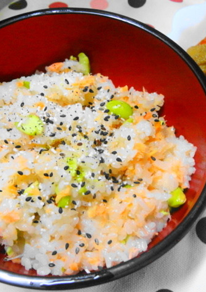 鮭と枝豆の炊き込みご飯-レシピのメイン写真