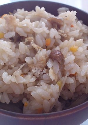 なめこの炊き込みご飯♪-レシピのメイン写真