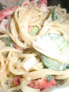 ♥ごまdeスパゲティーサラダ♥-レシピのメイン写真