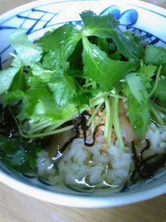 三ツ葉のお茶漬け-レシピのメイン写真