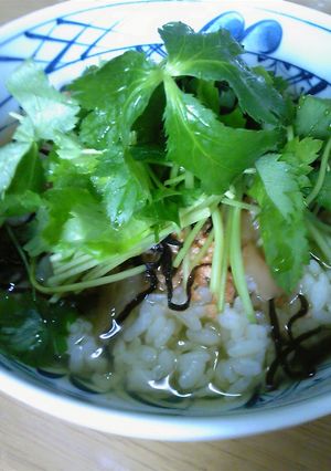 三ツ葉のお茶漬け-レシピのメイン写真