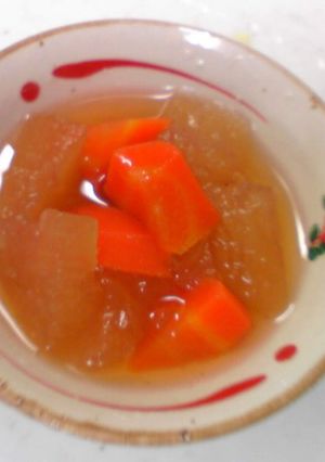 人参とトロトロ冬瓜のシンプルシロップ煮-レシピのメイン写真