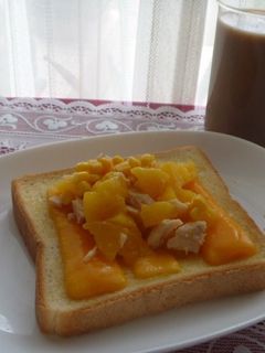 フルーツサラダ☆トースト-レシピのメイン写真
