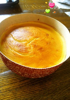 卵2個で♪濃厚チーズふわふわスフレケーキ-レシピのメイン写真