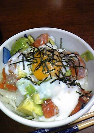 旦那お気に入り♪アボカドサーモン丼-レシピのメイン写真