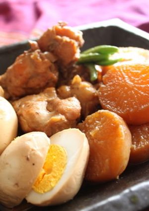 手羽元と大根のこってり煮～煮卵入り～-レシピのメイン写真