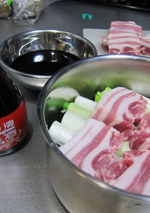 ネギと豚バラの紹興酒煮-レシピのメイン写真