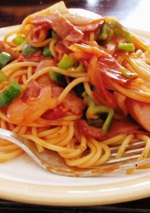 我が家のナポリタン-レシピのメイン写真