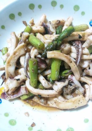 イカとアスパラの炒め物-レシピのメイン写真