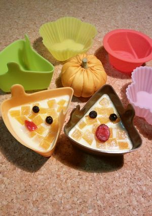 ハロウィンにも☆土鍋で簡単かぼちゃプリン-レシピのメイン写真
