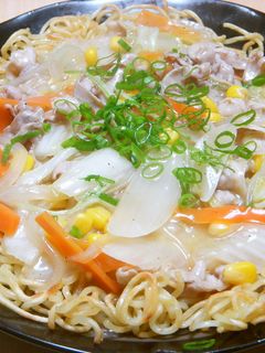 ♡ちゃんぽんDEお手軽皿うどん♡-レシピのメイン写真