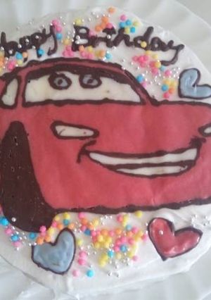 Cars　マックーンの誕生日ケーキ-レシピのメイン写真