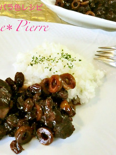 鶏とレーズンの赤ワイン煮込み-レシピのメイン写真