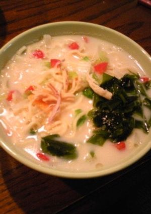 さきいかとわかめのミルクチャンポン-レシピのメイン写真