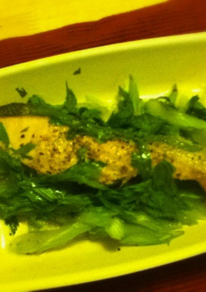 サーモンとセロリのさっと蒸し-レシピのメイン写真