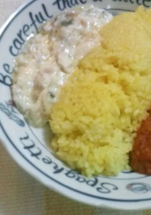 |・)ノ　トリコロールカレー？-レシピのメイン写真