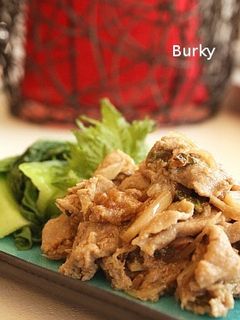 あっさこってり!豚の梅らっきょう焼き-レシピのメイン写真