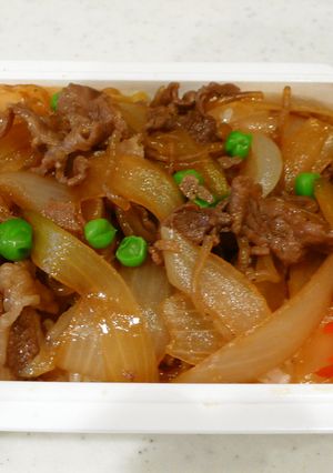 牛コマ肉で美味しく！牛丼風弁当！-レシピのメイン写真
