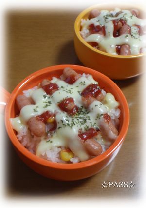 ✿ポークビッツチーズごはん✿-レシピのメイン写真
