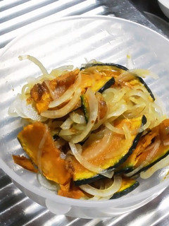 南瓜素揚げとオニオンスライスのポン酢和え-レシピのメイン写真