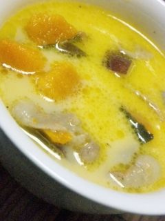 サツマイモとカボチャのミルクスープ-レシピのメイン写真