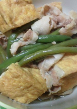 厚揚げと豚肉煮-レシピのメイン写真