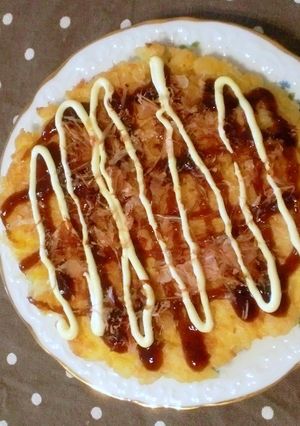 残りご飯で！簡単お好み焼き-レシピのメイン写真