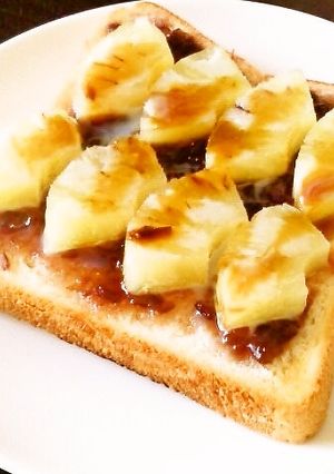 ＊あんことパインのトースト～黒蜜がけ～＊-レシピのメイン写真
