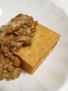 簡単おつまみ☆納豆厚揚げ-レシピのメイン写真