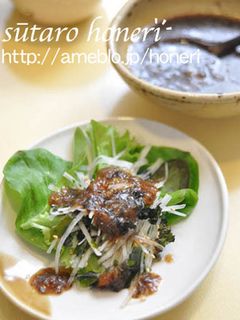 海苔の佃煮ドレ・和風サラダ(梅風味)-レシピのメイン写真