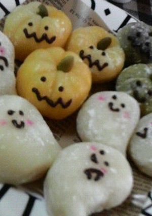 ハロウィンの大福-レシピのメイン写真