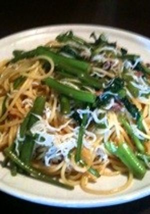 空心菜としらすのパスタ-レシピのメイン写真