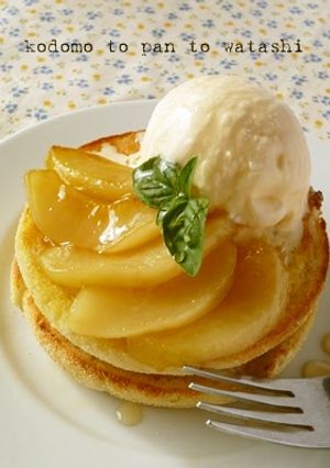 桃缶キャラメリゼトースト-レシピのメイン写真